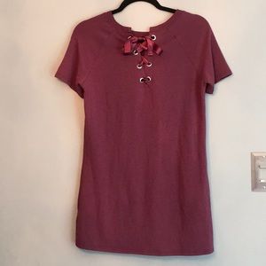 Garage Lace-up Back Shift Dress Sz S